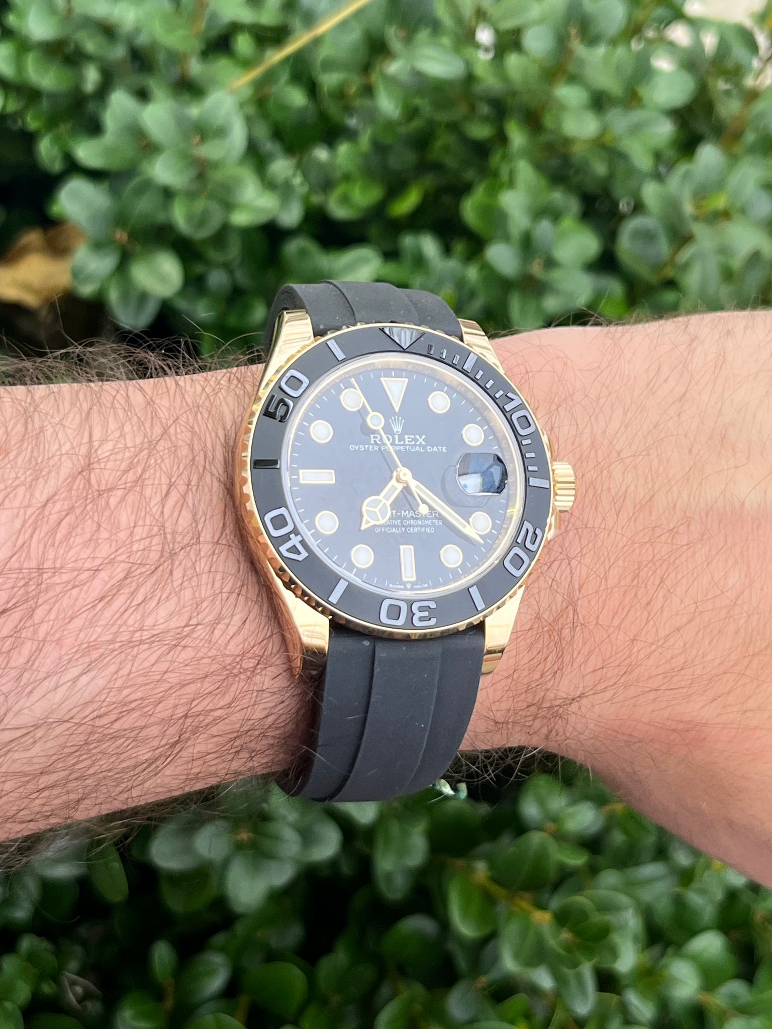 2025 Rolex Yacht-Master 42 226658 Yellow Gold Black Dial