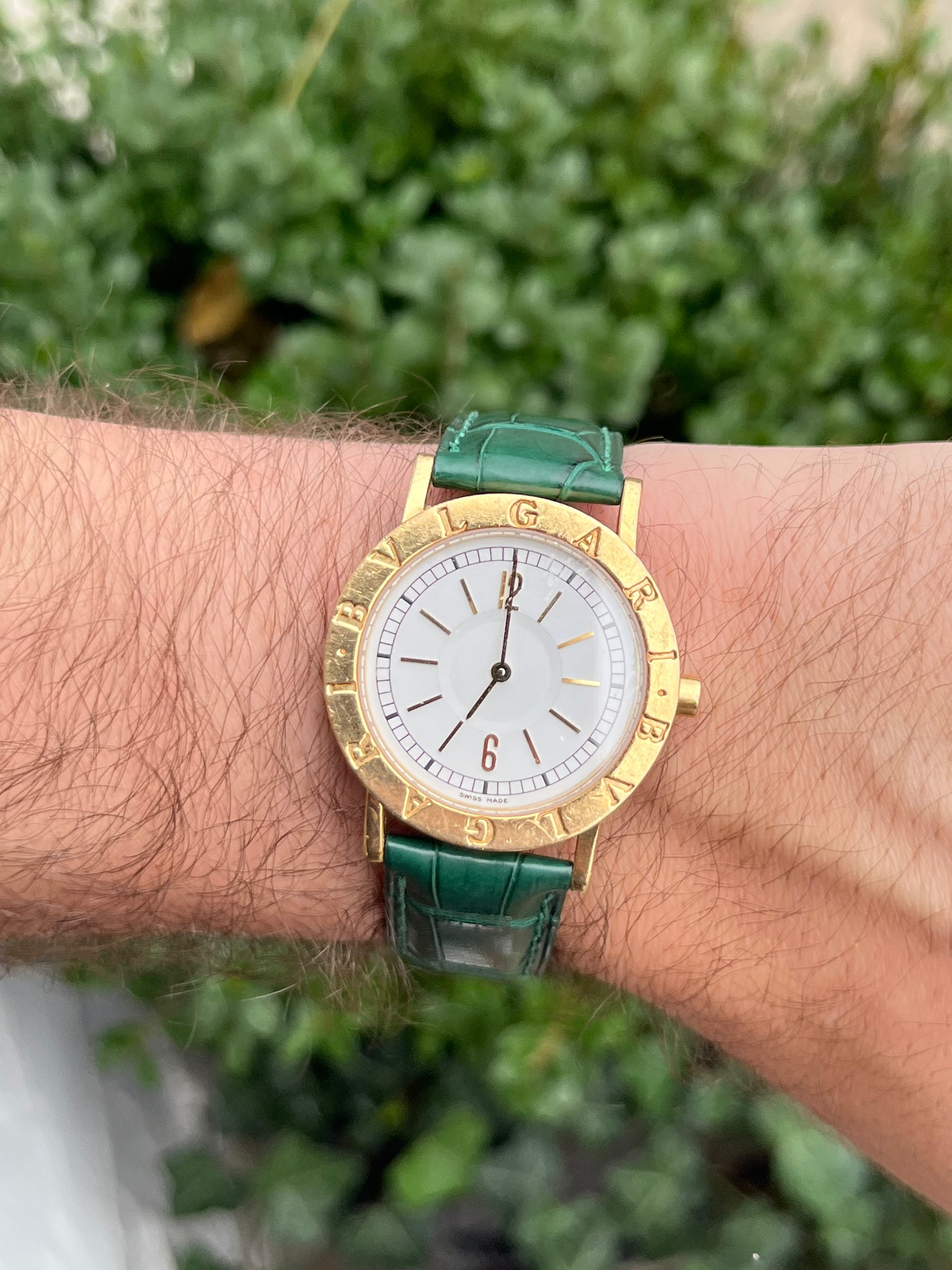 Bulgari BB33 GL/5 Yellow Gold White Dial Quartz