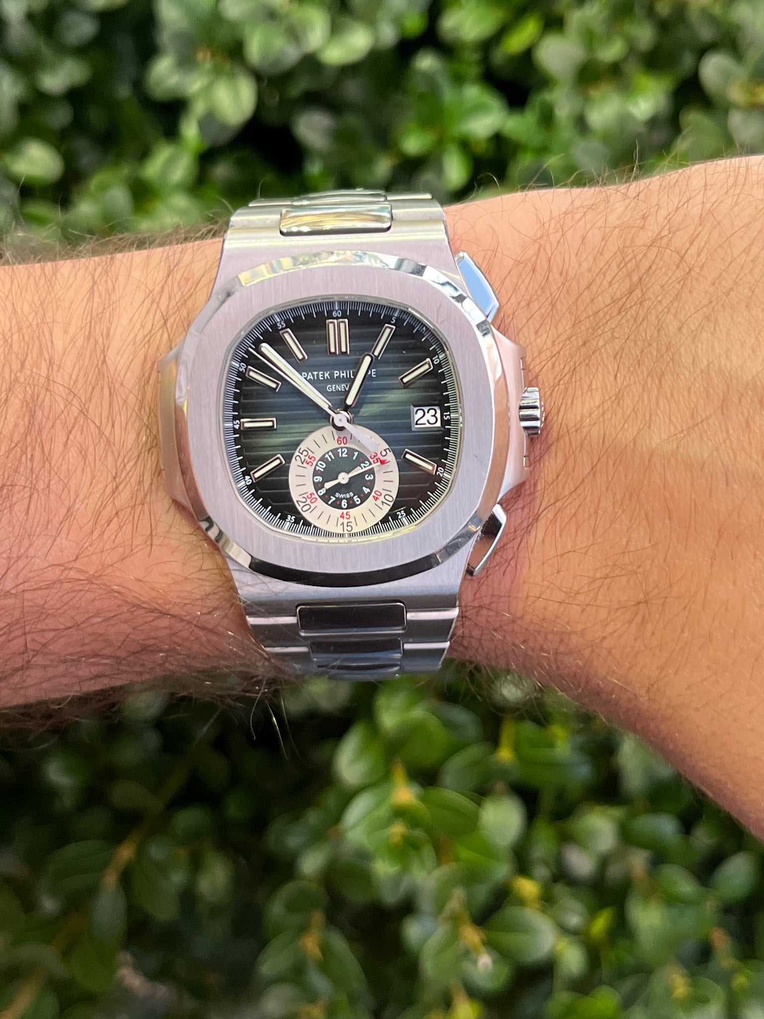 2008 Patek Philippe Nautilus 5980/1A-001 Stainless Steel Blue Dial