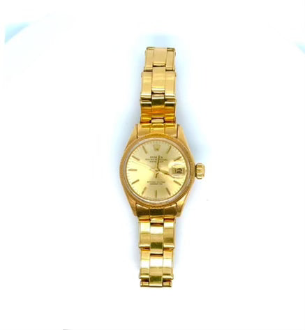 1973 14kt Gold Rolex 31mm Date Ref 6824