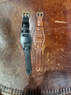20 mm Leather Bund Watch Strap