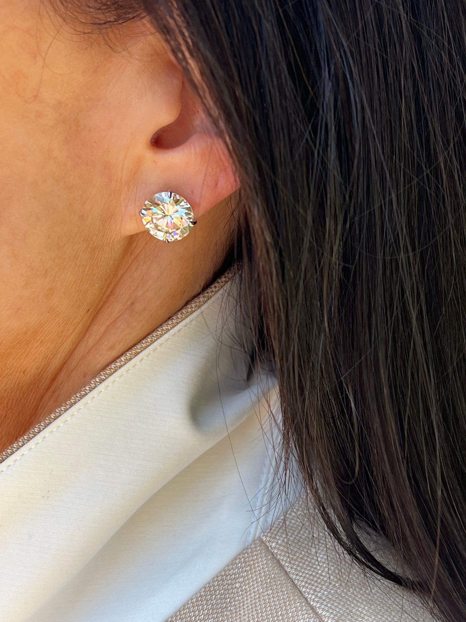 12.96 cttw Diamond Studs