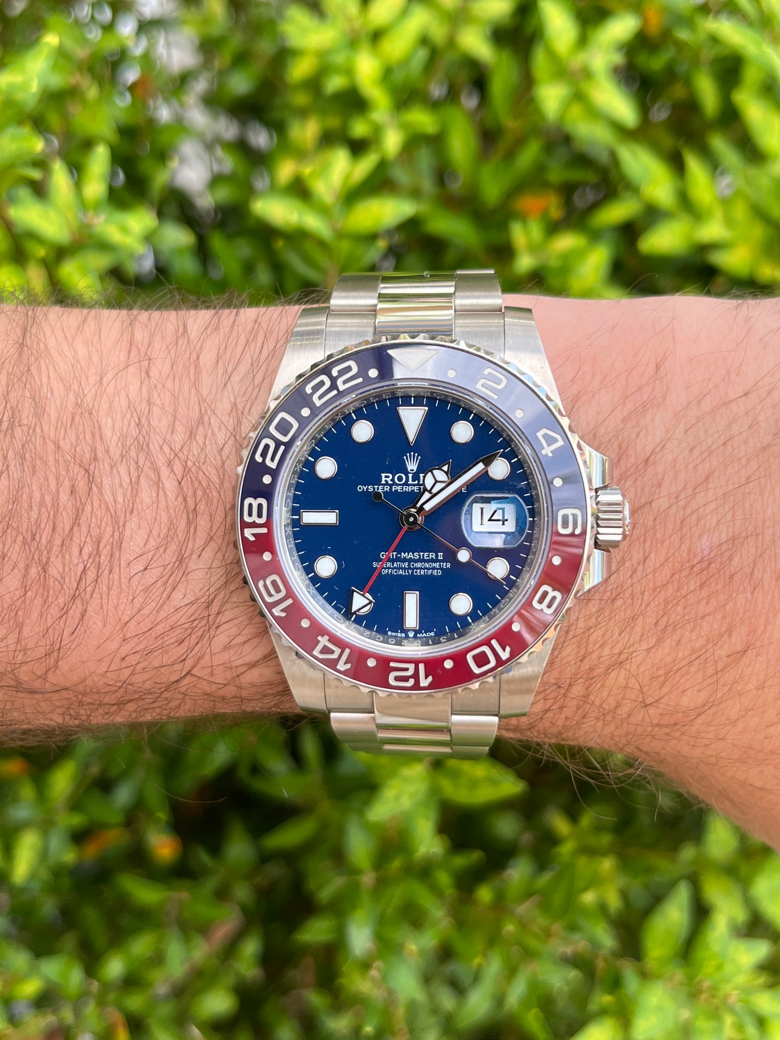 New 2024 18kt White Gold Rolex Pepsi Ref 126719BLRO – Glenn