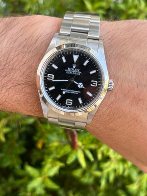 NOS 2000 Rolex Oyster Explorer I 36mm Black