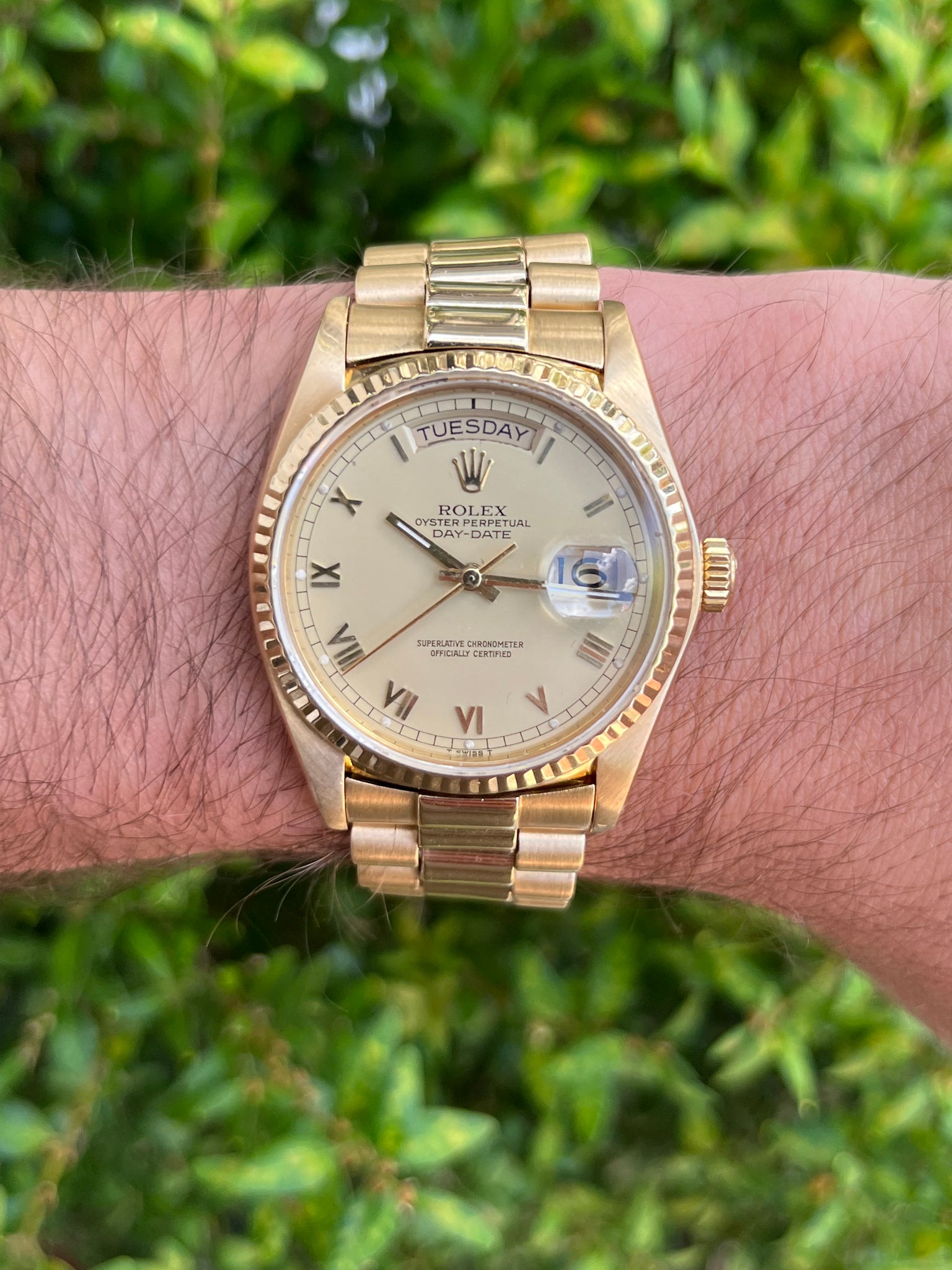 1979 Rolex Day Date Reference 18038 Raised Roman