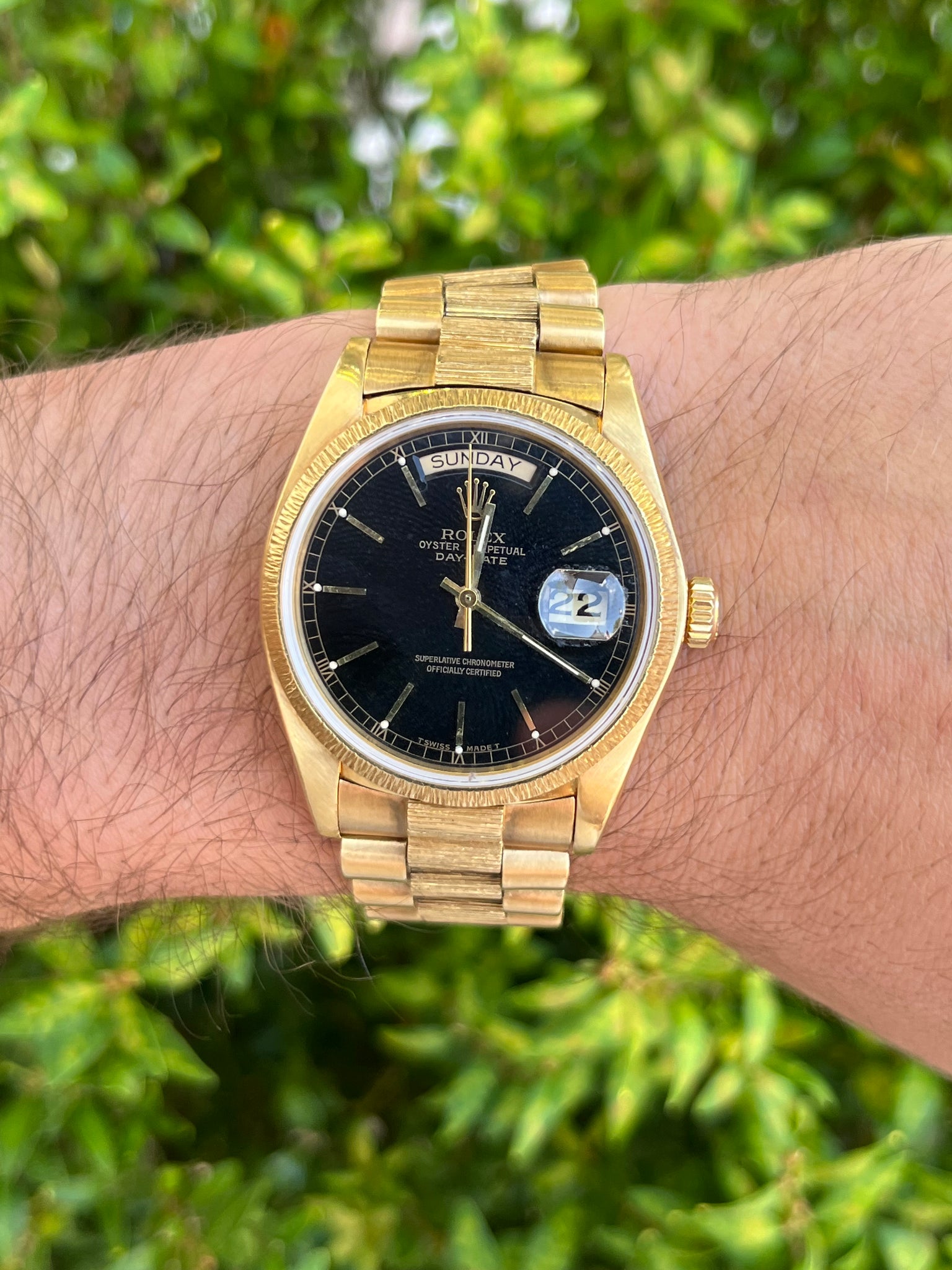 1979 Rolex Day Date Black Stella