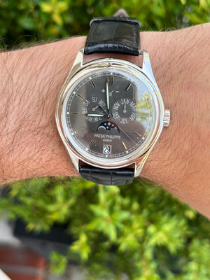 Patek Philippe Platinum Moonphase Annual Calendar Power Reserve