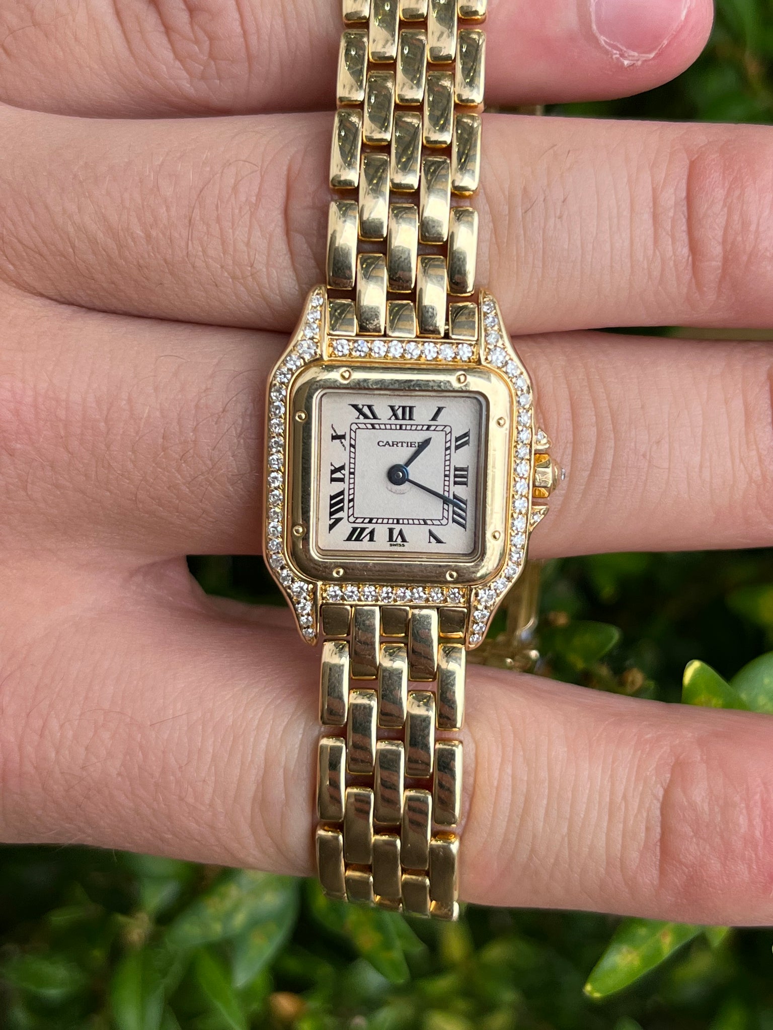 Cartier 18kt Yellow Gold Small Panthere’ Factory Diamonds Complete