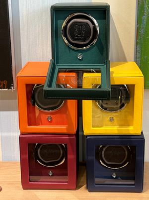 Small Watch Winder Cube Dark Green