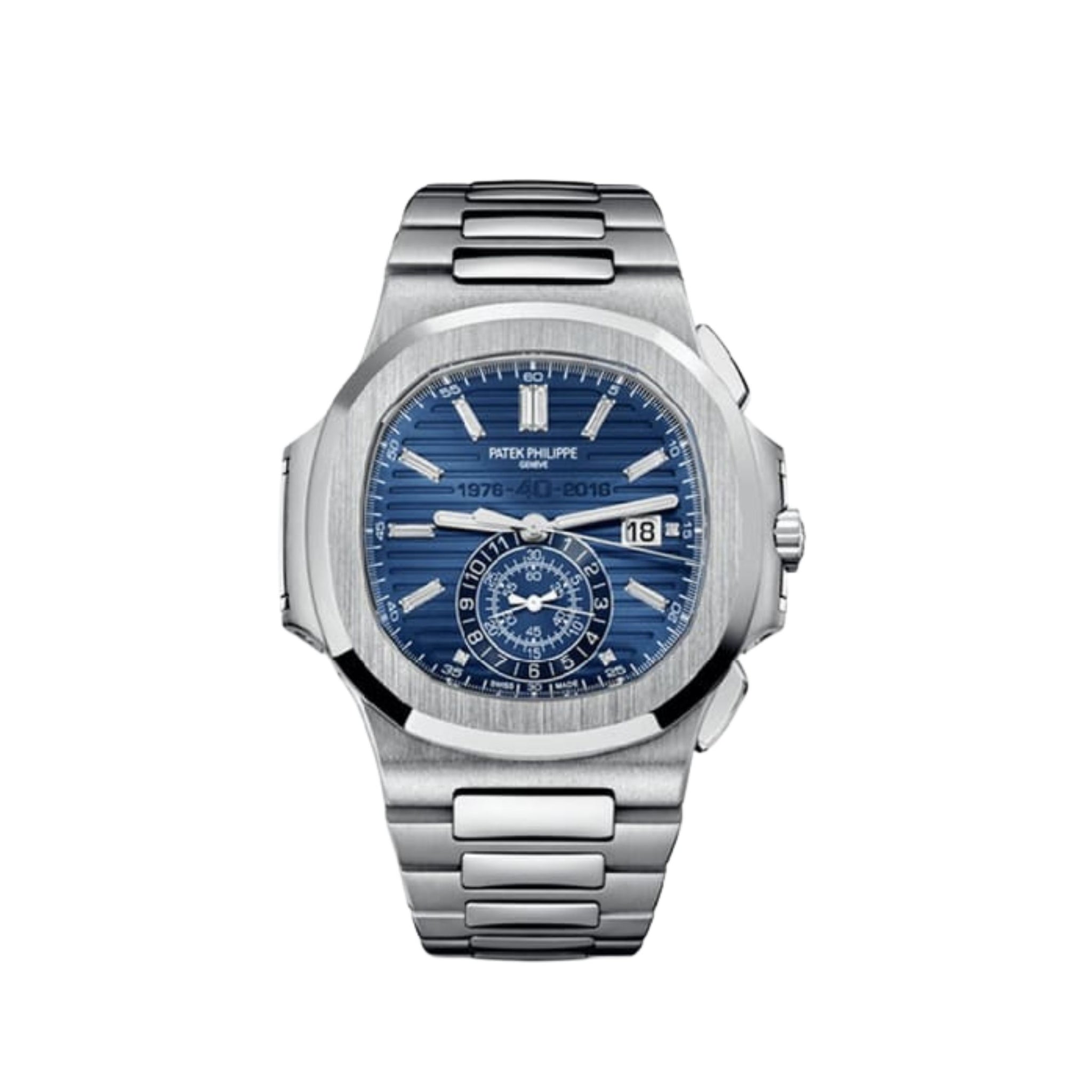 Patek Philippe Nautilus Reference 5976/1G-001 "50th Anniversary" White Gold Blue Dial