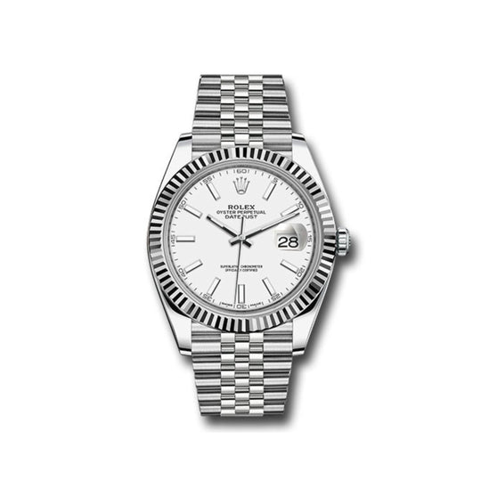 2019 Rolex Datejust 41 Reference 126334 White Dial Jubilee