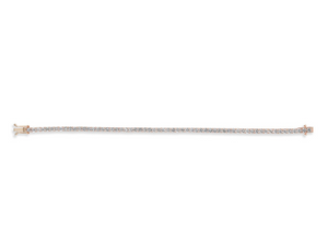 Salt and Pepper Diamond Bracelet 14kt Rose Gold