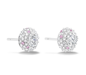 White Diamond and Platinum Studs