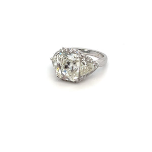 3 Stone 7.02ct Diamond Ring