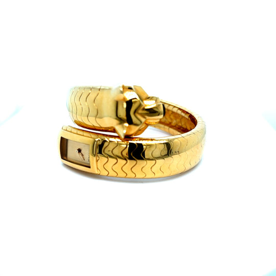 Cartier Panthere’ HP600186 18kt Yellow Gold Lakarda Bangle Bracelet Watch