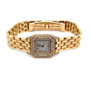 1980s Cartier 18kt Yellow Gold Mini Panthere’ Factory Diamonds