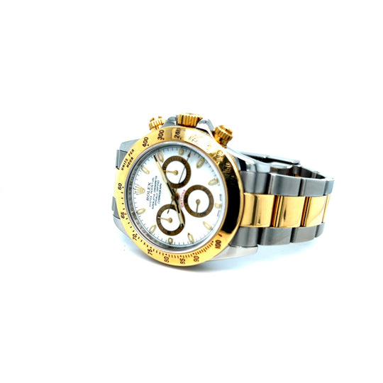 2014 Rolex Daytona 116523 Yellow Gold Stainless Steel