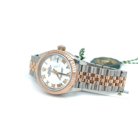 2021 Rolex Datejust 279171 'Ladies' Two-Tone White Roman Numerals Dial