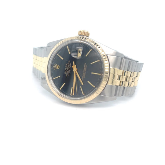 1981 Rolex Datejust 16013 Two-Tone Black DIal Jubilee