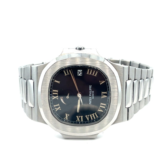 Patek Philippe Nautilus Reference 3710/1A Stainless Steel Black Roman Numerals Dial