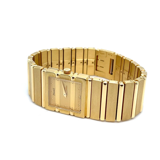 1980's Piaget Polo Yellow Gold Champagne Dial