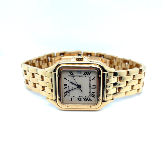 Cartier Panthere Medium Yellow Gold White Dial Quartz