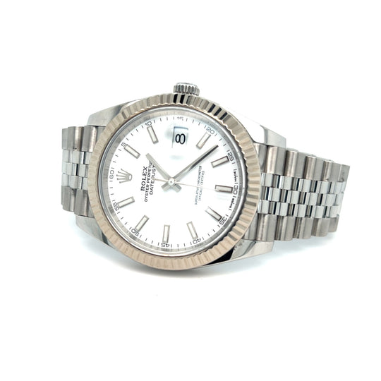 2019 Rolex Datejust 41 Reference 126334 White Dial Jubilee