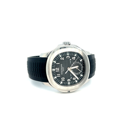 2015 Patek Philippe Aquanaut 'Travel Time' 5164A-001 Stainless Steel Black Dial