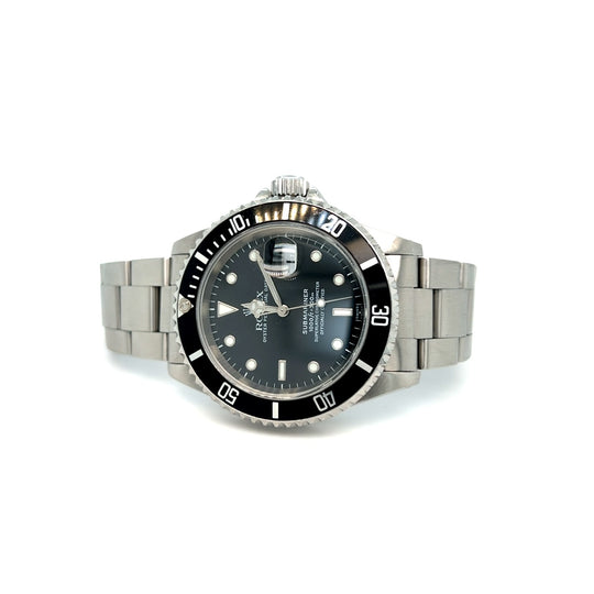 1999 Rolex Submariner Date Reference 16610 Stainless Steel Black Dial