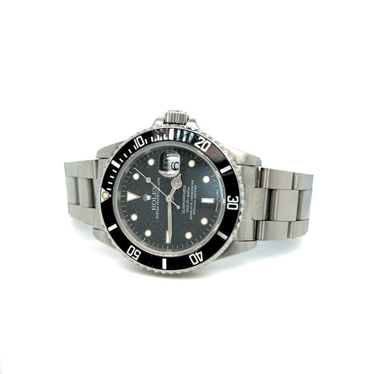 1995 Rolex Submariner Date Reference 16610 Stainless Steel Black 'Stardust' Dial