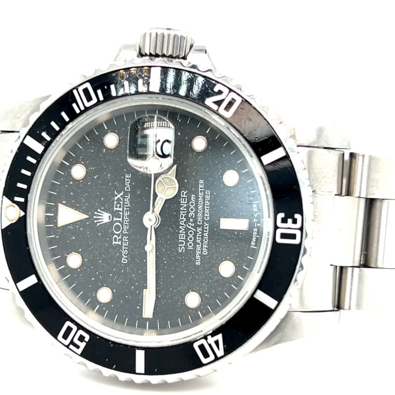 1995 Rolex Submariner Date Reference 16610 Stainless Steel Black 'Stardust' Dial
