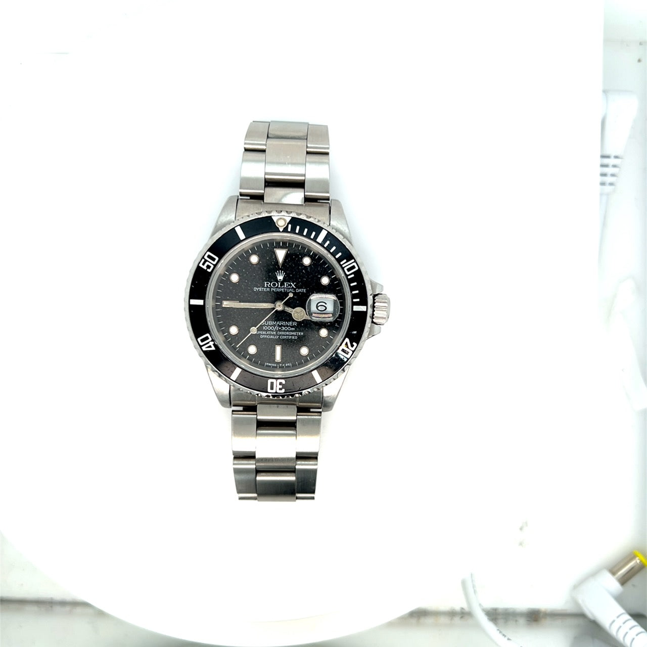 1995 Rolex Submariner Date Reference 16610 Stainless Steel Black 'Stardust' Dial