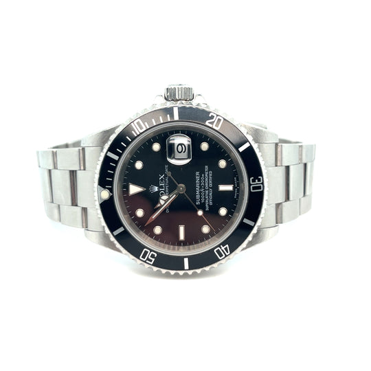 1994 Rolex Submariner Date Reference 16610 Stainless Steel Black Dial