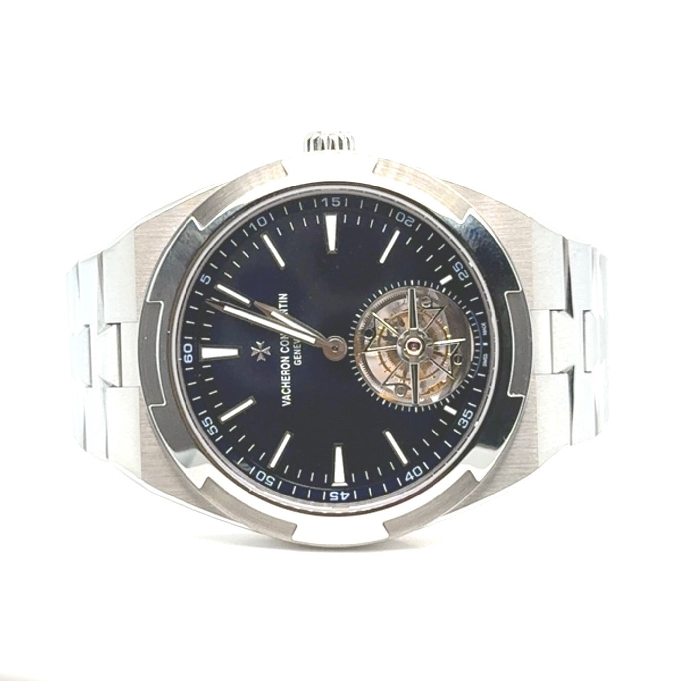 2020 Vacheron Constantin Overseas Tourbillon 6000V/110A-B544 Stainless Steel Blue Dial