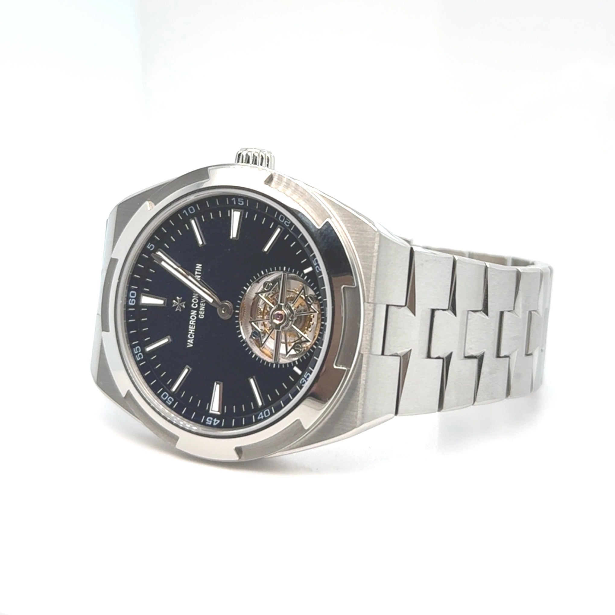2020 Vacheron Constantin Overseas Tourbillon 6000V/110A-B544 Stainless Steel Blue Dial