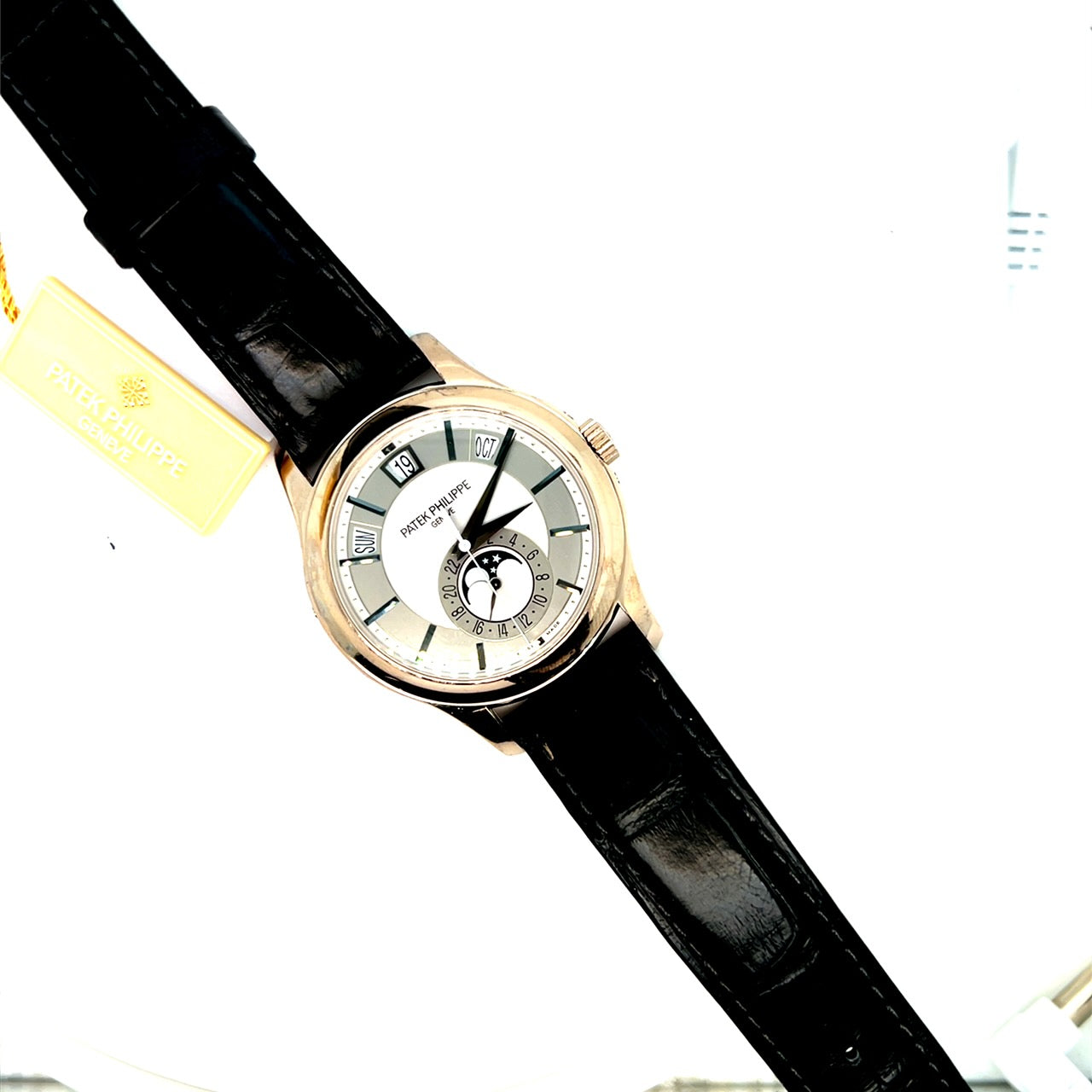 Patek Philippe Complications 5205G-001 Annual Calendar Moon Phases White Gold Grey Dial