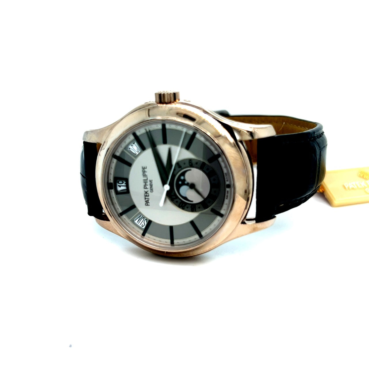 Patek Philippe Complications 5205G-001 Annual Calendar Moon Phases White Gold Grey Dial