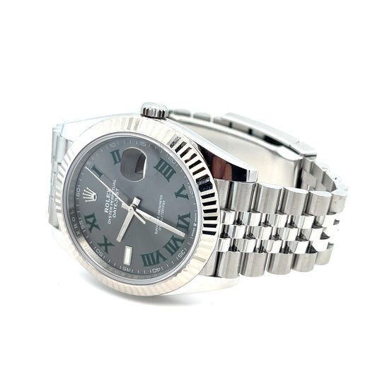 2023 Rolex Datejust 41 126334 Stainless Steel Wimbledon Dial Jubilee