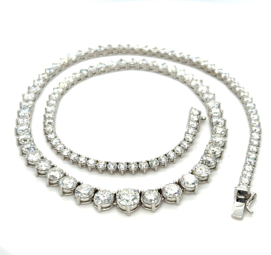 24.64cttw Diamond Tennis Necklace