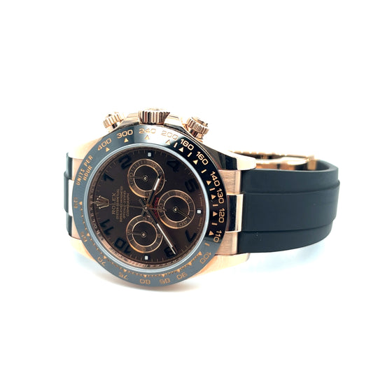 2018 Rolex Daytona Reference 116515LN Rose Gold Chocolate Dial Oysterflex