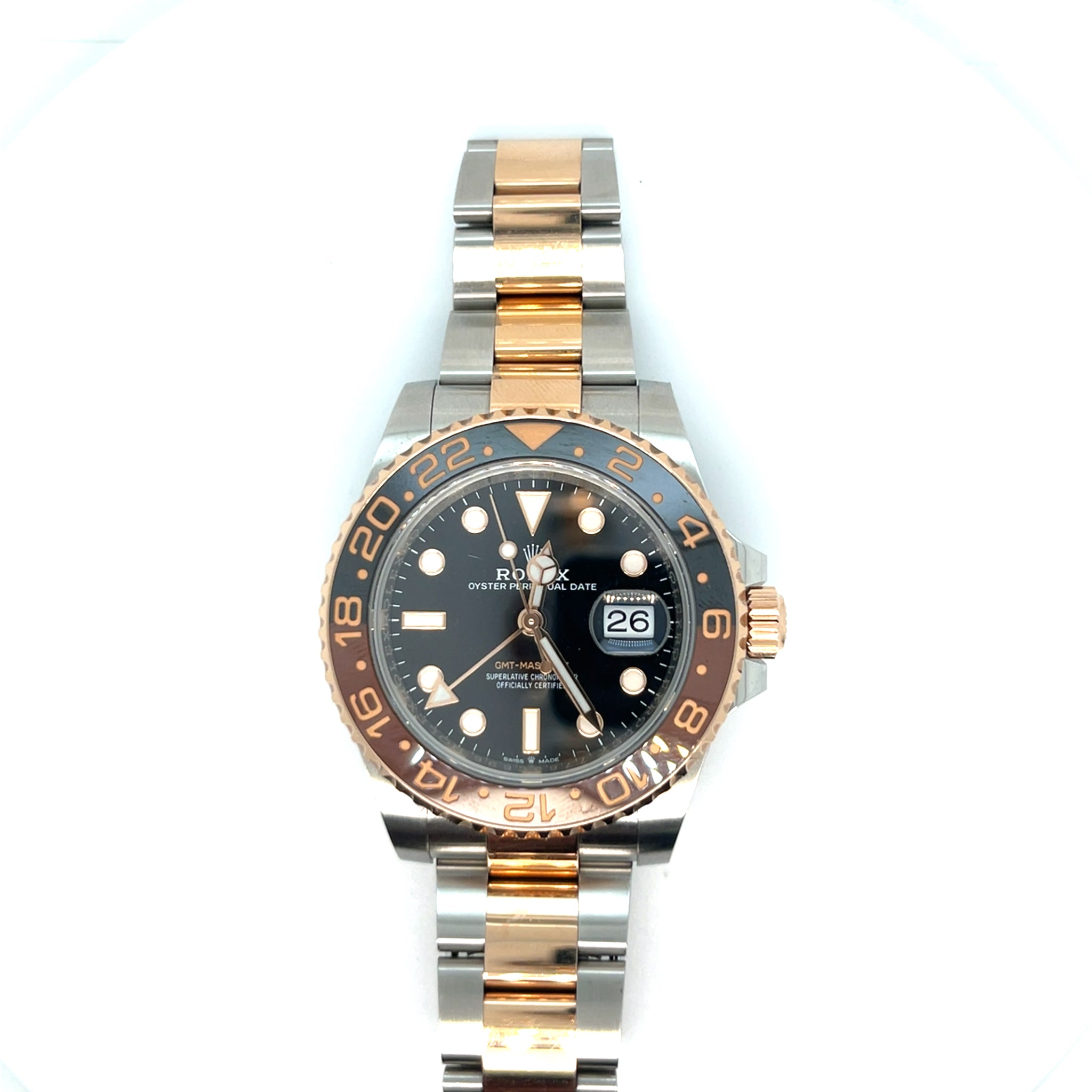 2019 Rolex GMT-Master II 'Root Beer' 126711CHNR Stainless Steel Rose Gold Black Dial