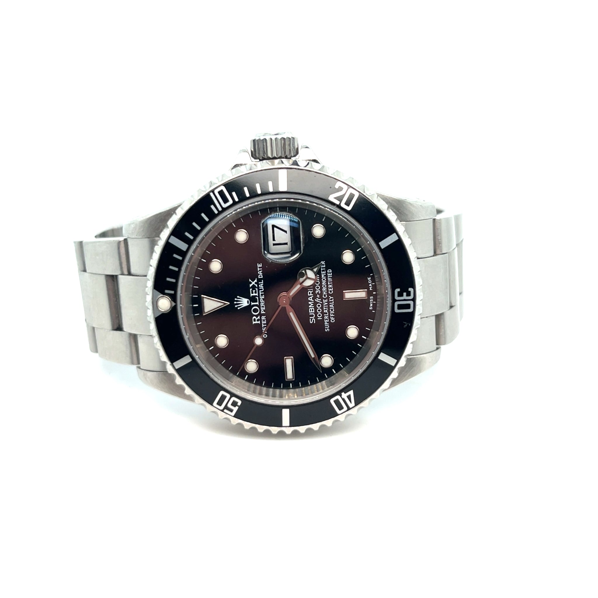 2002 Rolex Submariner Date Reference 16610 Stainless Steel Black Dial
