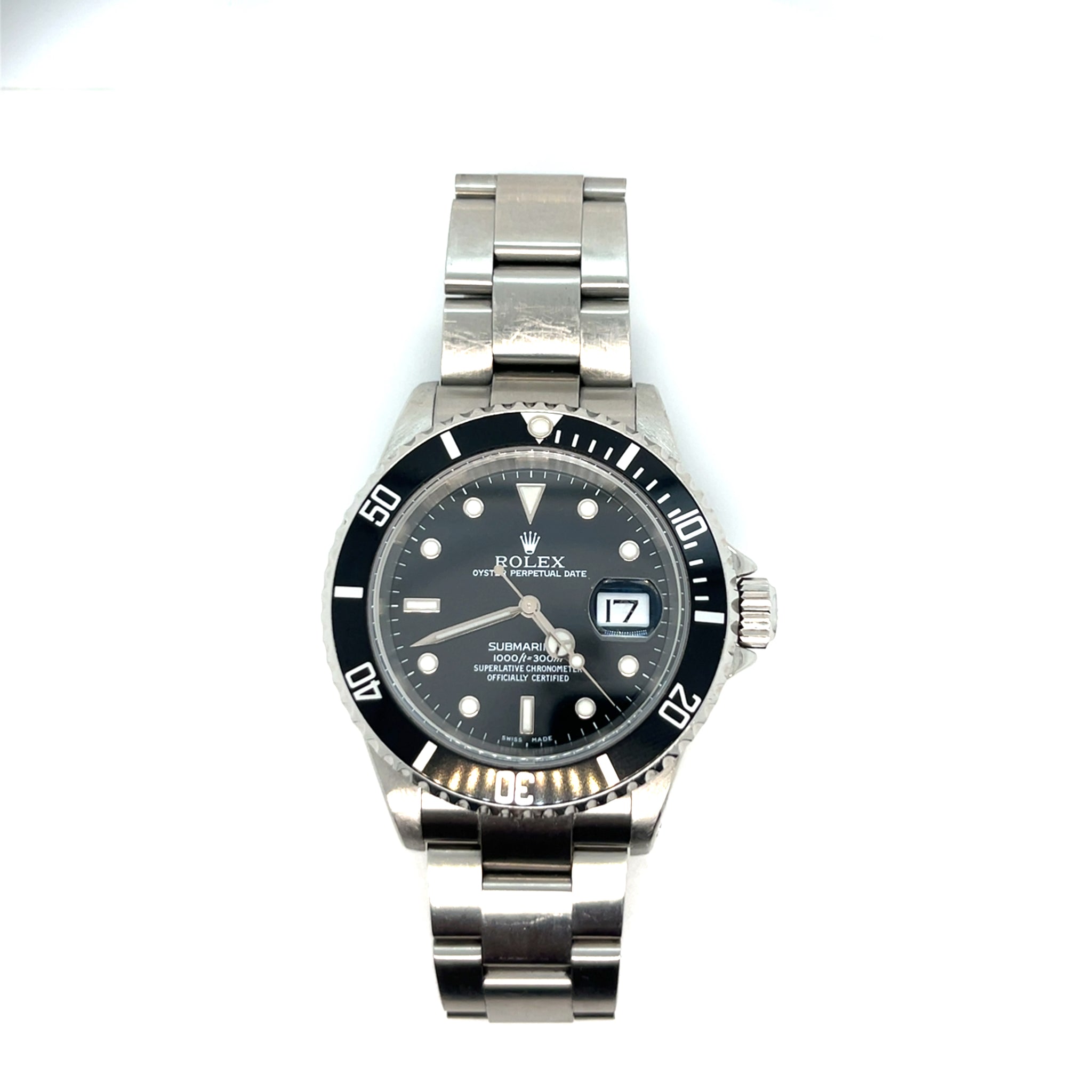 2002 Rolex Submariner Date Reference 16610 Stainless Steel Black Dial