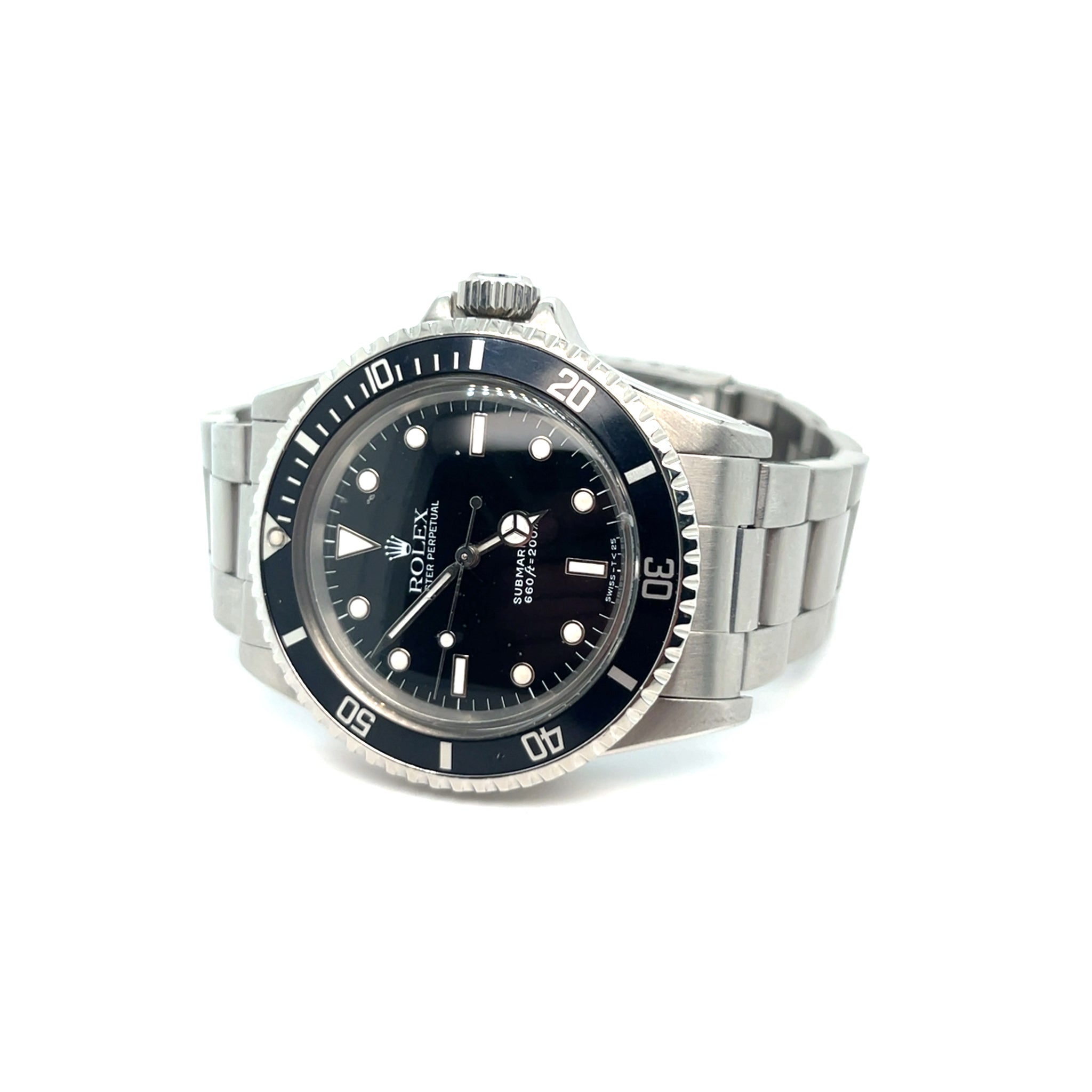 1989 Rolex Submariner No Date Reference 5513 Stainless Steel Black Dial