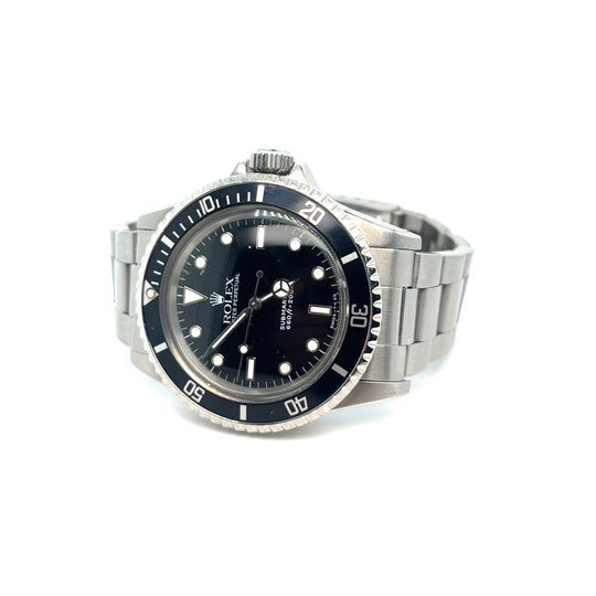 1989 Rolex Submariner No Date Reference 5513 Stainless Steel Black Dial