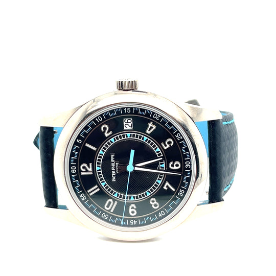 2024 Patek Philippe Calatrava 6007G-011 White Gold Black Dial Blue Accents