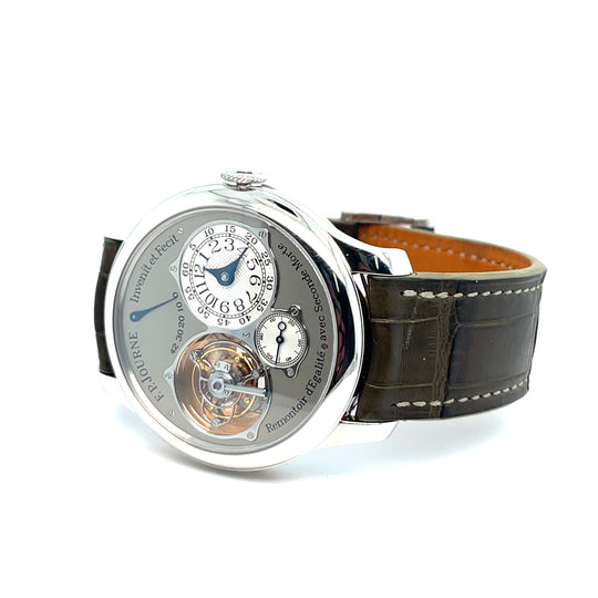 2005 F.P. Journe Tourbillon Souverain Platinum Guilloché Silver Dial First Edition
