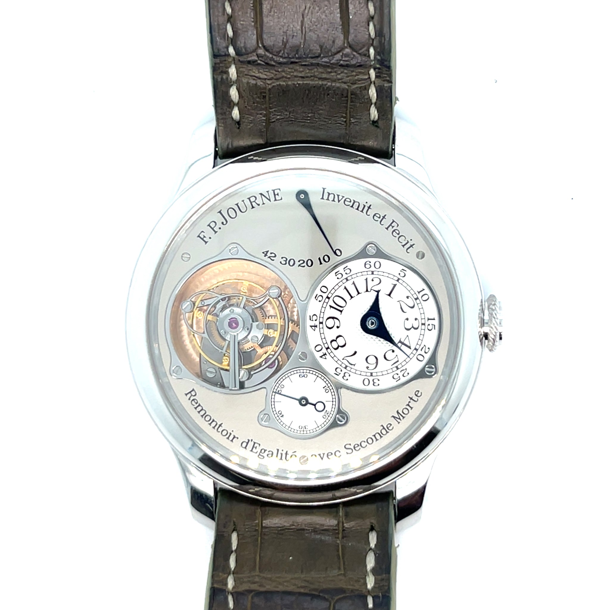 2005 F.P. Journe Tourbillon Souverain Platinum Guilloché Silver Dial First Edition