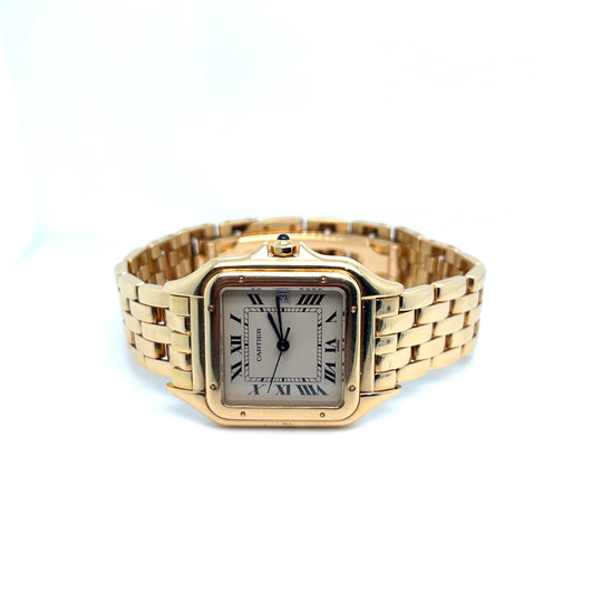 Cartier Panthere Medium Yellow Gold White Dial Quartz