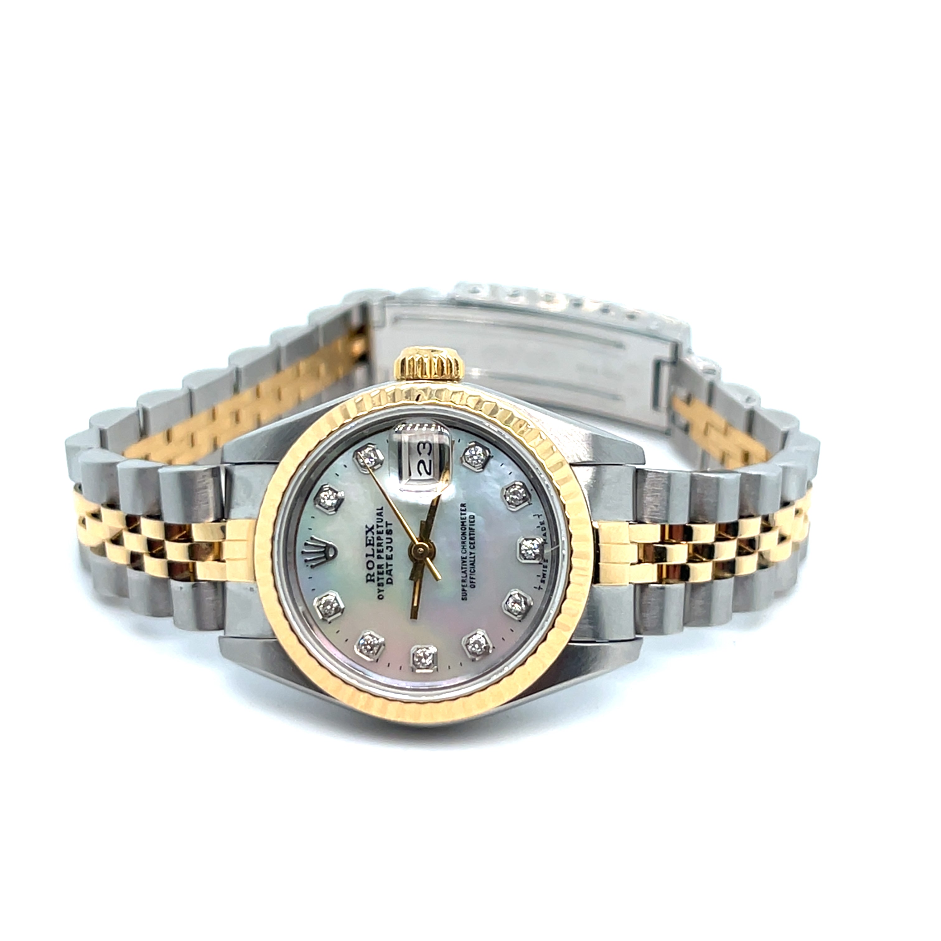 1985 Rolex Datejust 69173 'Ladies' 26mm Yellow Gold Stainless